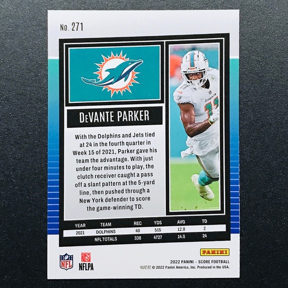 DeVante Parker - 2022 Score #271 - Picture 2 of 2